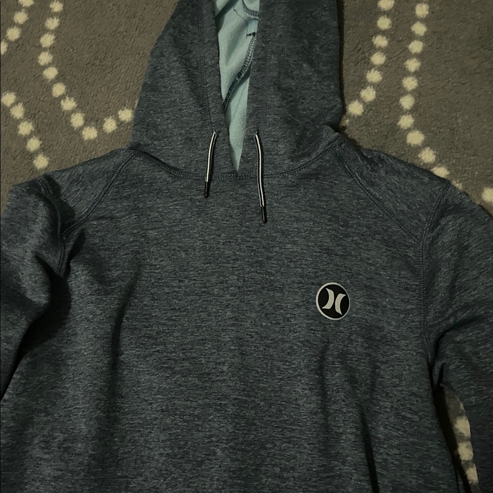 Hurley Heathered Blue Pullover Hoodie - Picture 3 of 4